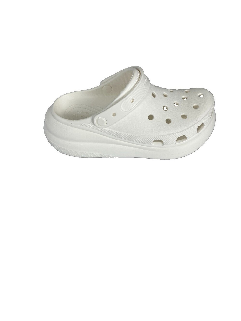 Crocs Classic Platform Clogs Women’s 9 Men’s 7 White Chunky Shoes